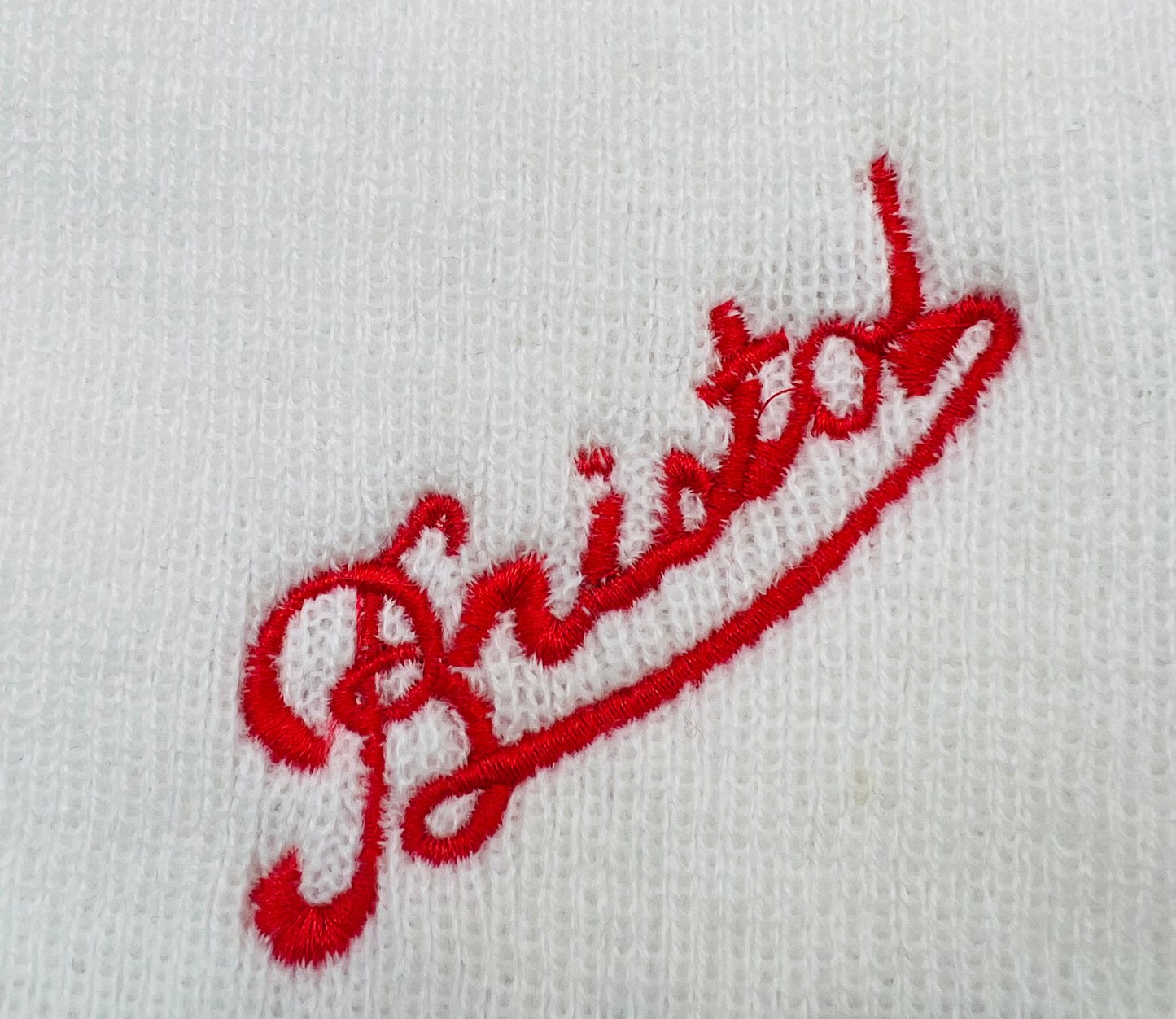Bristol Red and White Scarf