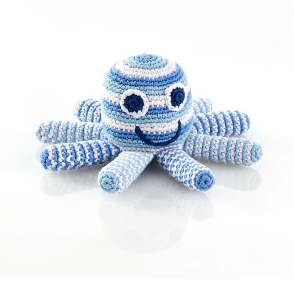 Octopus rattle – Pale blue