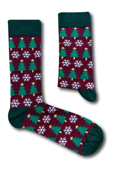 Urban Eccentric Unisex Christmas Tree Socks Gift Set