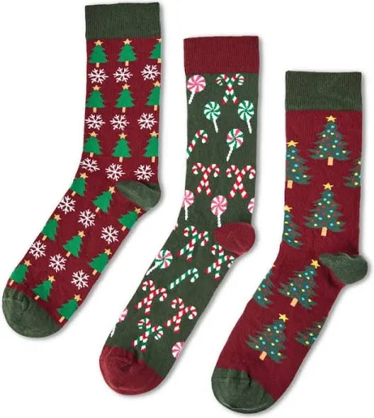 Urban Eccentric Unisex Christmas Tree Socks Gift Set