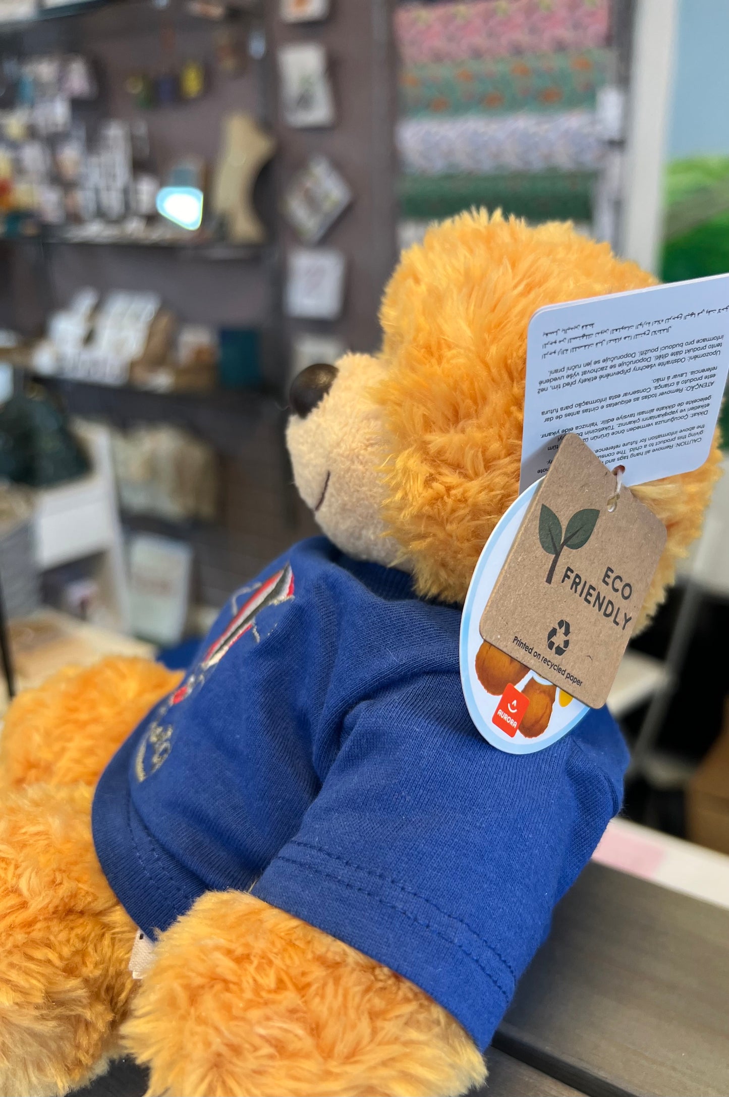 BRISTOL KEEPSAKE BONNIE BEAR WITH HOT AIR BALLOON BLUE T-SHIRT