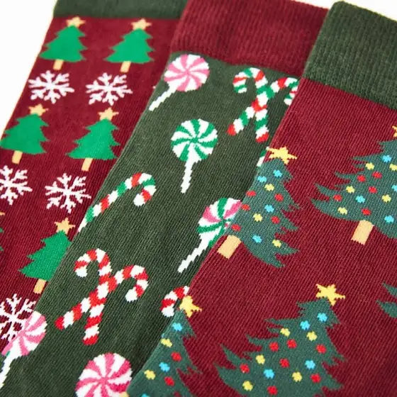 Urban Eccentric Unisex Christmas Tree Socks Gift Set