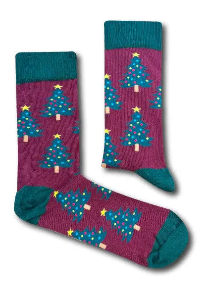 Urban Eccentric Unisex Christmas Tree Socks Gift Set