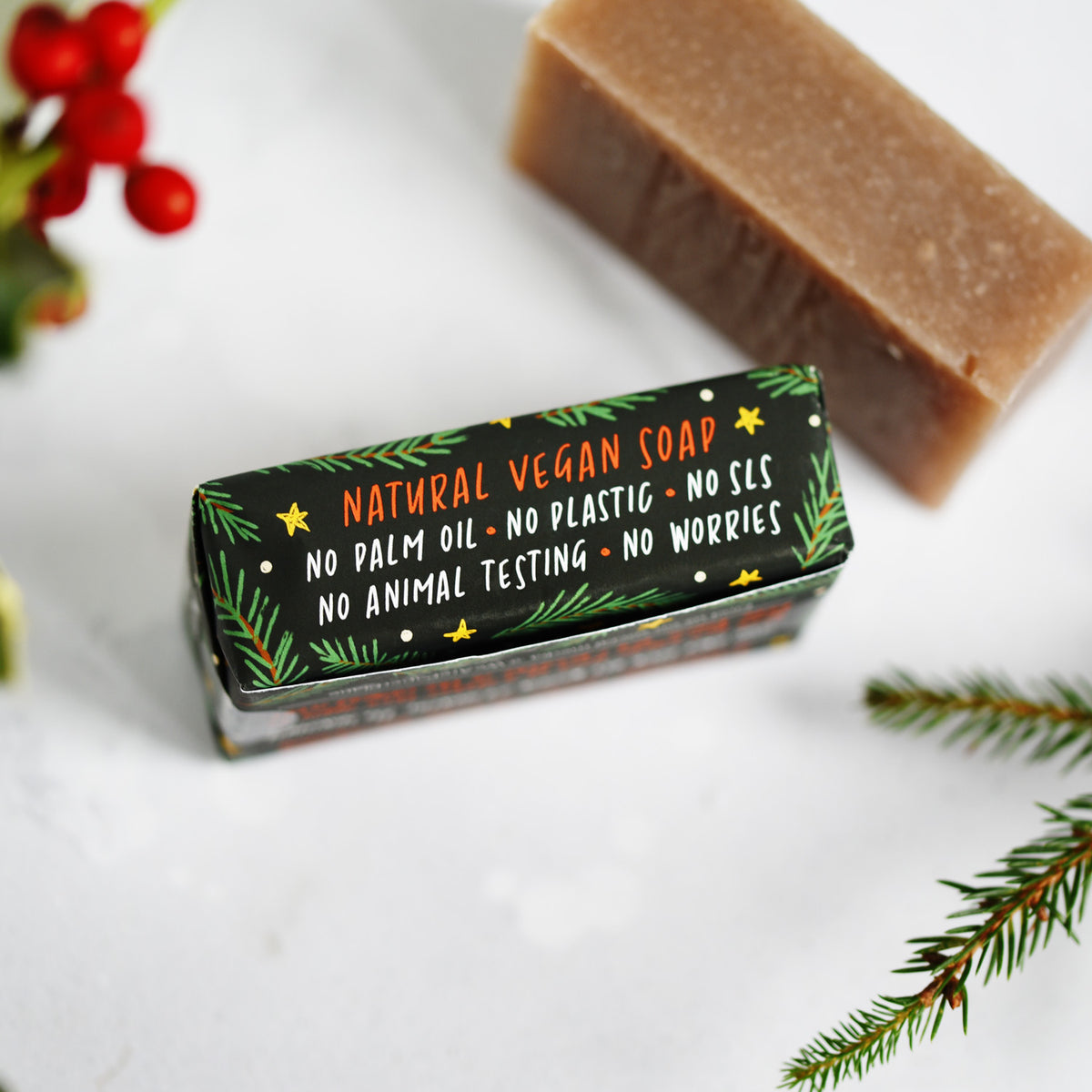 100% NATURAL VEGAN CHRISTMAS SOAP BAR