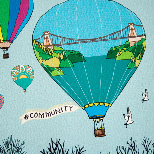 Bristol Balloons Hot Air Balloon Print