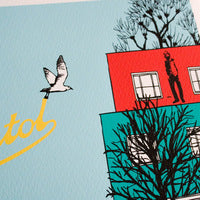 Love Bristol Colourful Houses Print