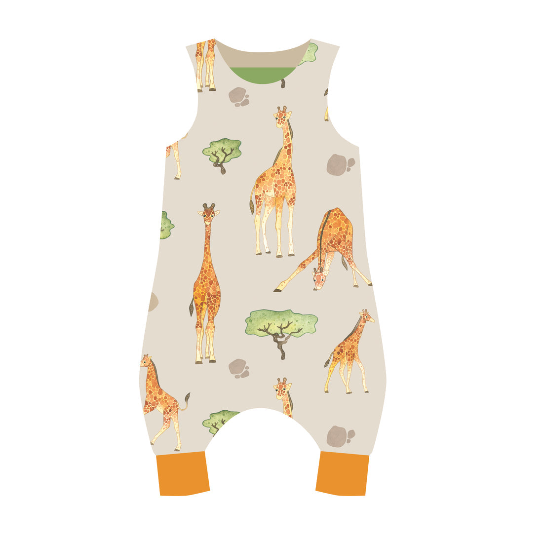 Giraffe Buddies Organic Romper