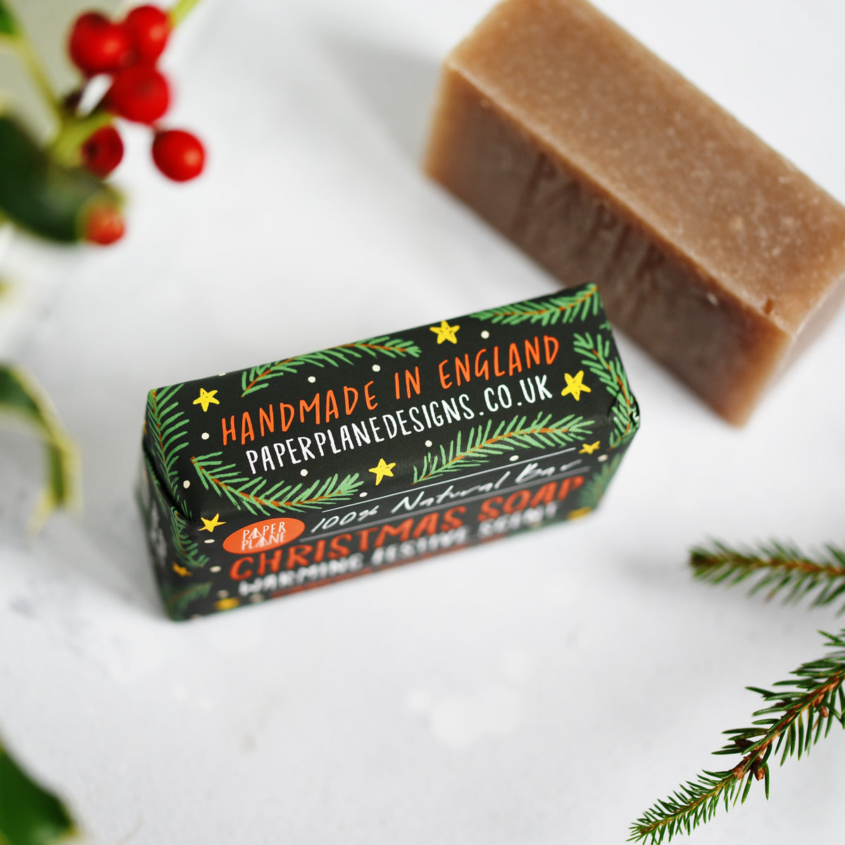 100% NATURAL VEGAN CHRISTMAS SOAP BAR