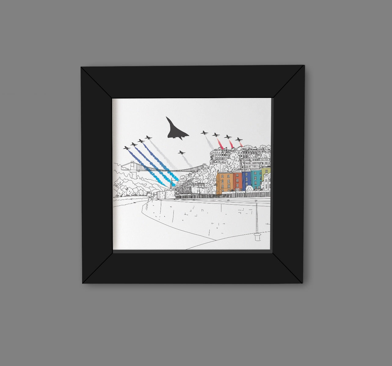 Bristol Concorde Small framed print