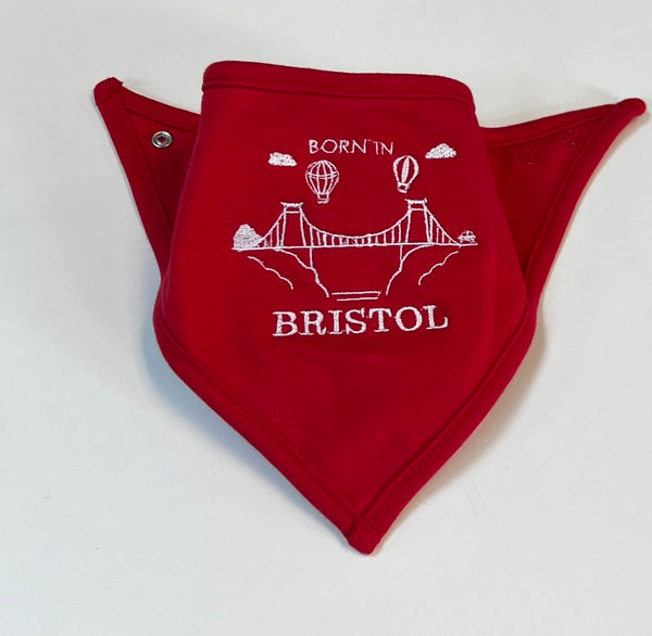 BORN IN BRISTOL EMBROIDERED SUSPENSION BRIDGE