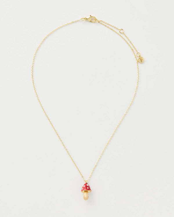 FABLE ENGLAND MUSHROOM NECKLACE
