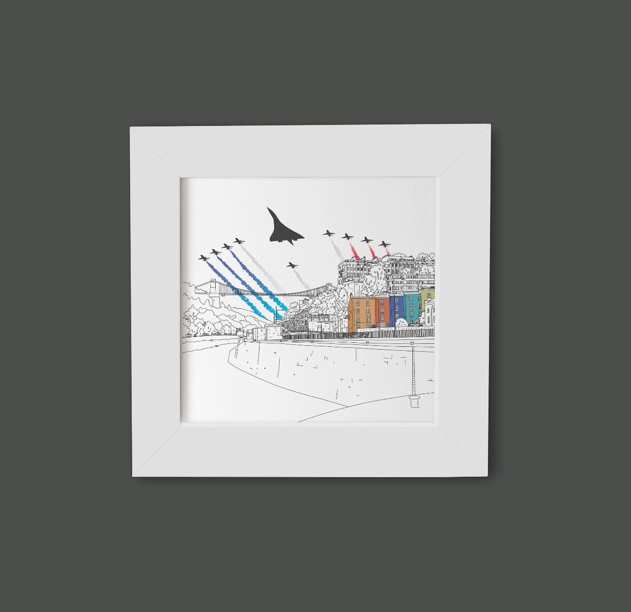 Bristol Concorde Small framed print