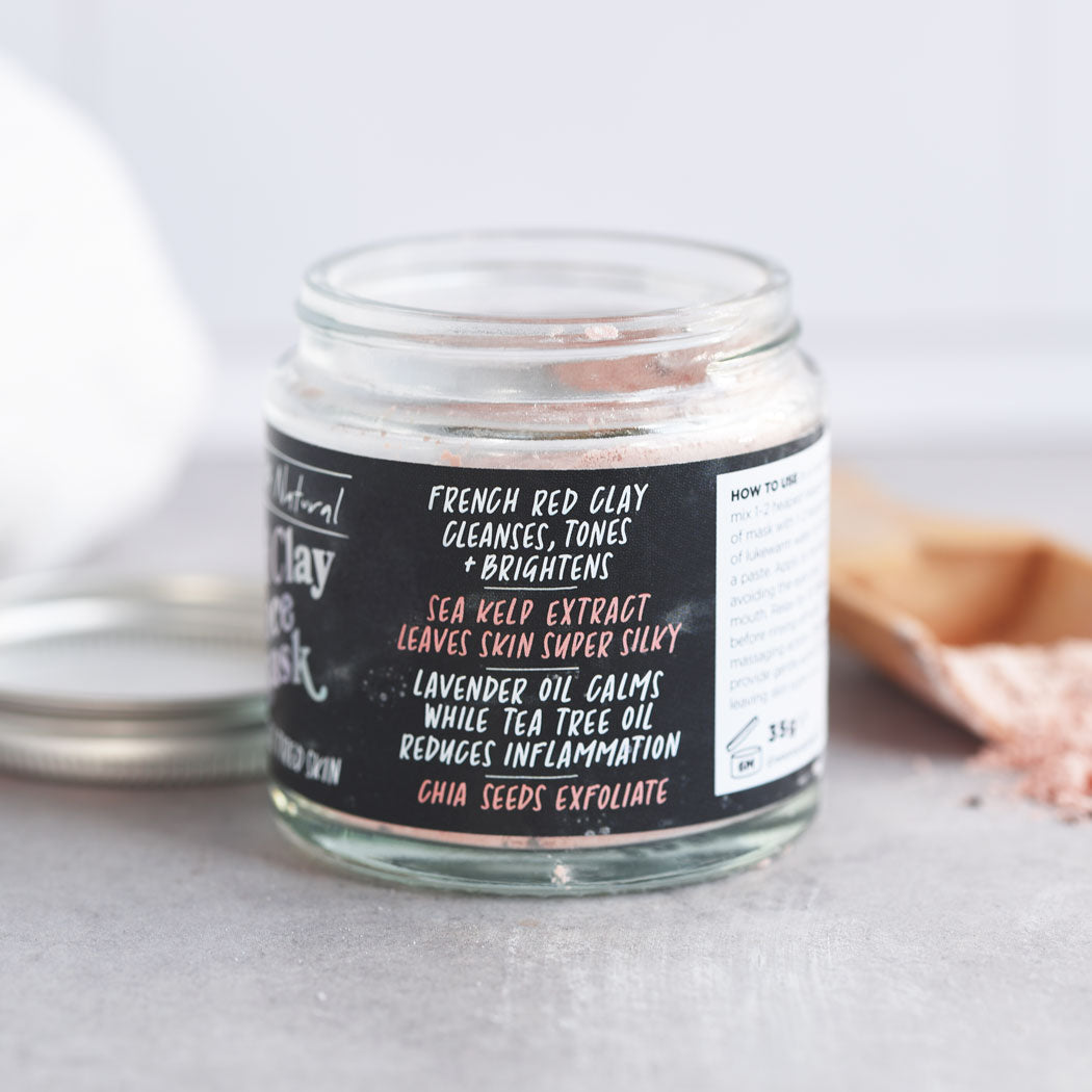 NATURAL RED CLAY FACE MASK