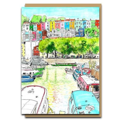 Bristol Coloured Houses Card