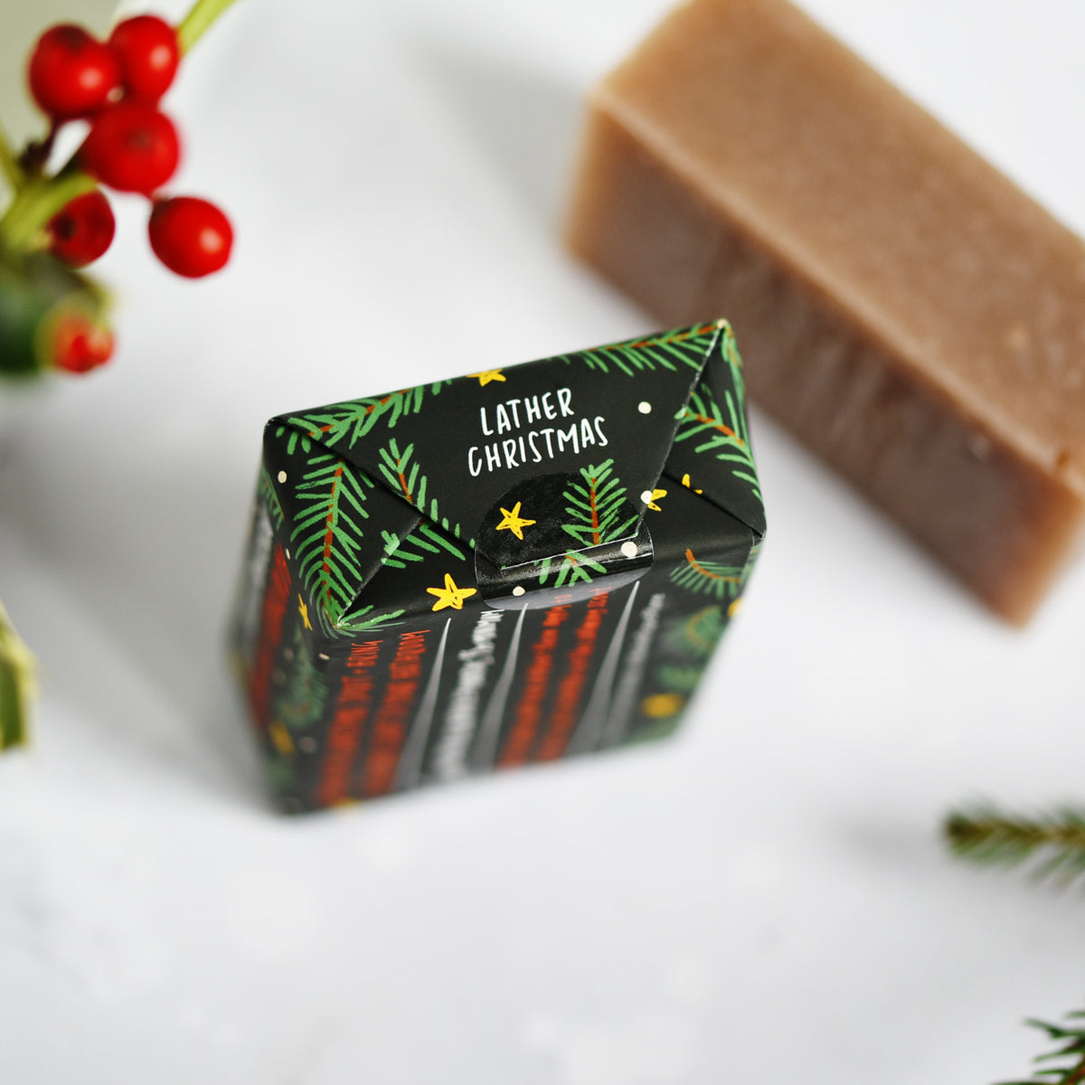 100% NATURAL VEGAN CHRISTMAS SOAP BAR