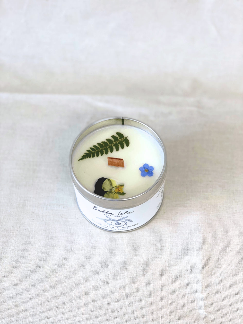 Black Plum and Rhubarb Soy Candle