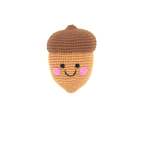 Pebble Friendly Acorn rattle
