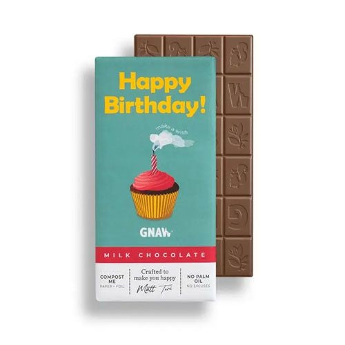 GNAW Happy Birthday Chocolate Bar