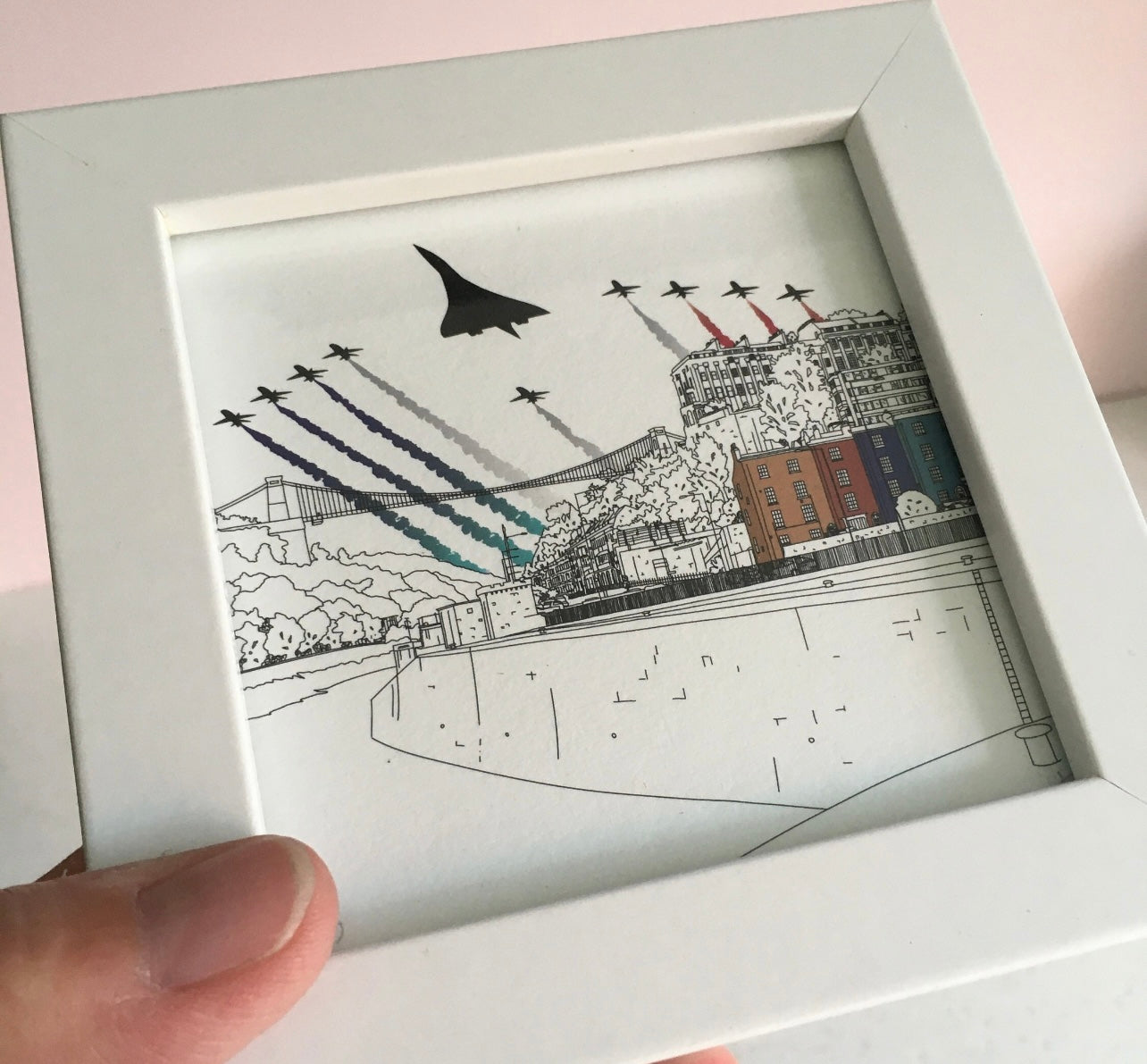 Bristol Concorde Small framed print