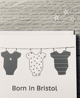 BORN IN BRISTOL NEW BABY CARDS