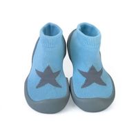 Step Ons Crawling, Cruising, Pre-Walker Baby Sock Shoe Blue Star
