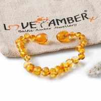 Love Amber Child Honeypot Polished Honey Baltic Amber Anklet Bracelet