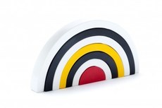 BEST YEARS BLACK AND WHITE FAIR TRADE WOODEN RAINBOW TOY