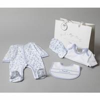 Boutique Floral Layette Set with Gift Bag