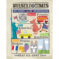 Nursery Times Crinkly Newspaper - Hello Friends