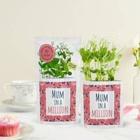 Shroot Personalised 'Mum In A Million' Card And Seed Gift