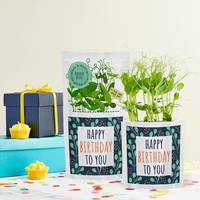 Shroot Personalised 'Happy Birthday' Card And Seed Gift