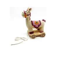 2 IN 1 PULL ALONG TOY HORSE