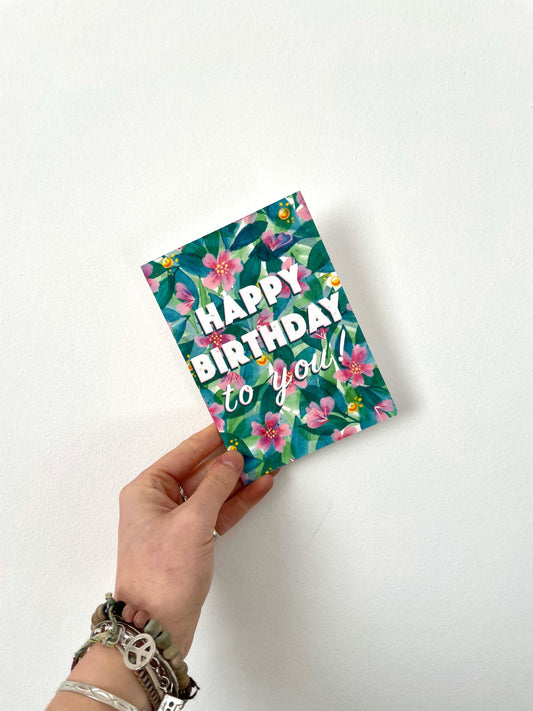 Happy Birthday To You Wildflower plantable Card