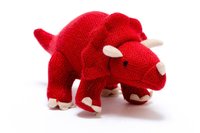 Best Years Triceratops Knitted Dinosaur Rattle