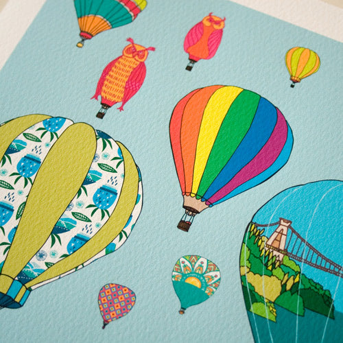 Bristol Balloons Hot Air Balloon Print