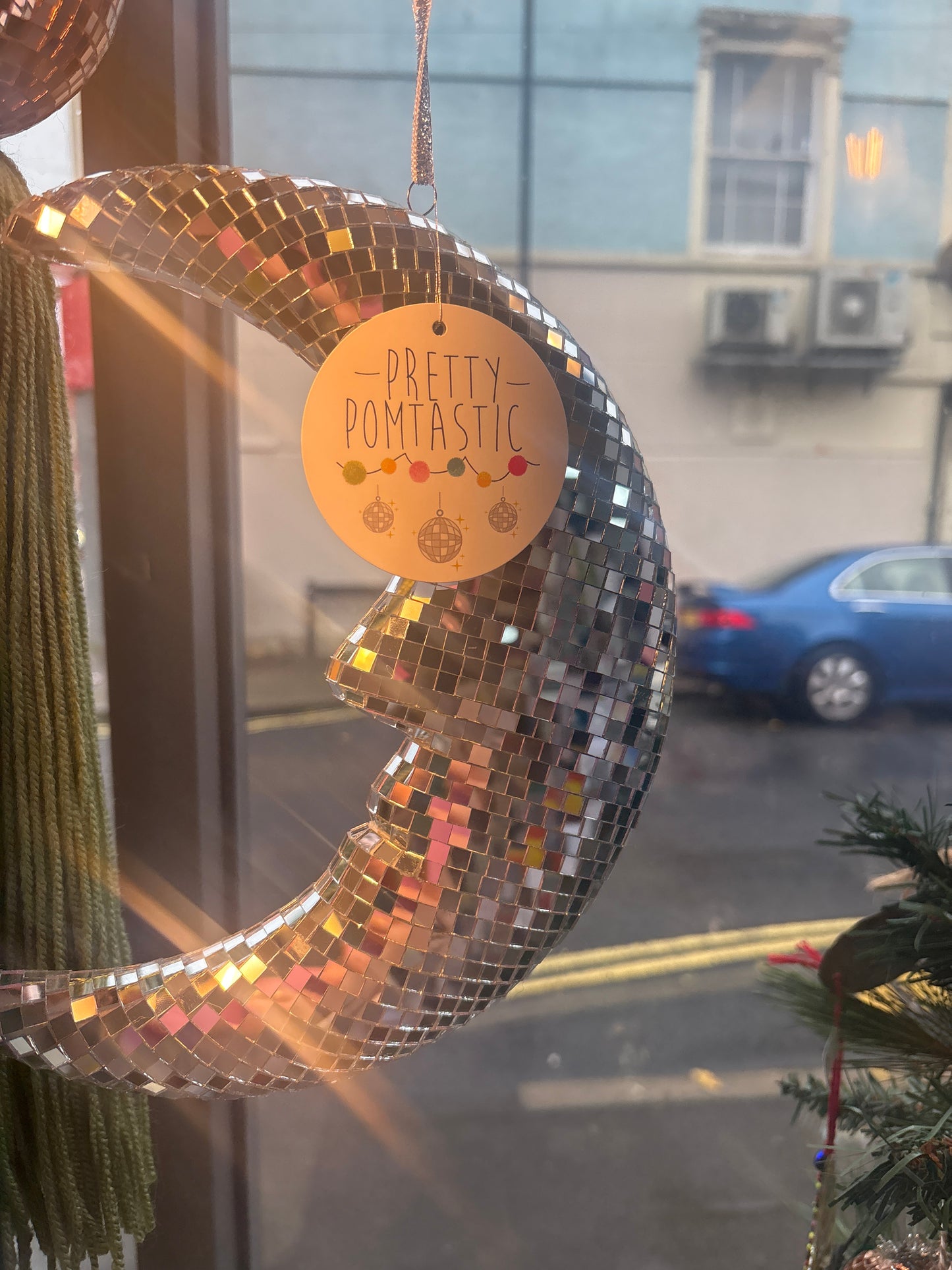 Silver Moon Glitter ball