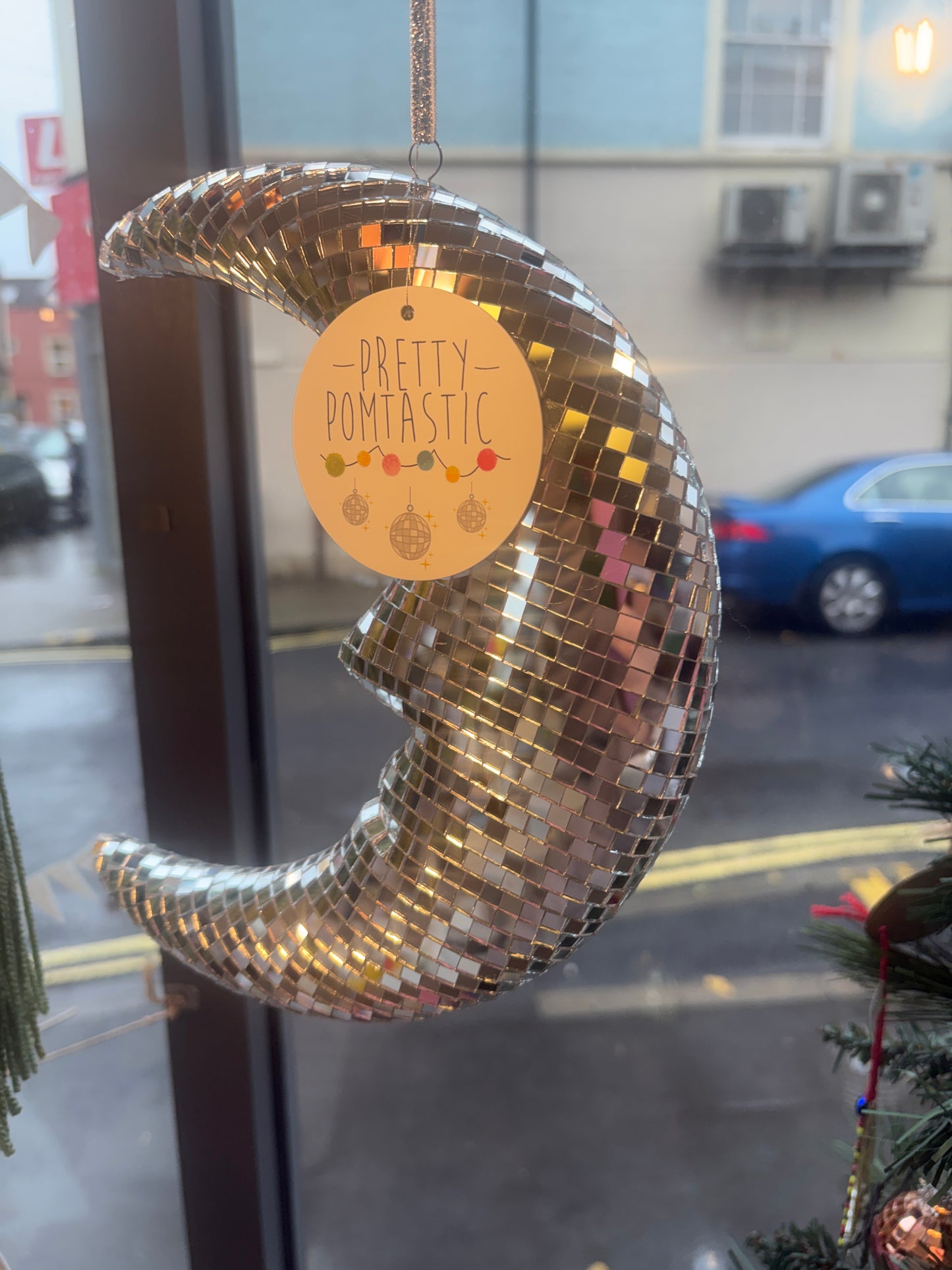 Silver Moon Glitter ball