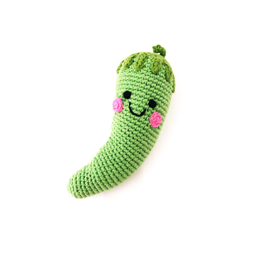 Friendly green chilli rattle