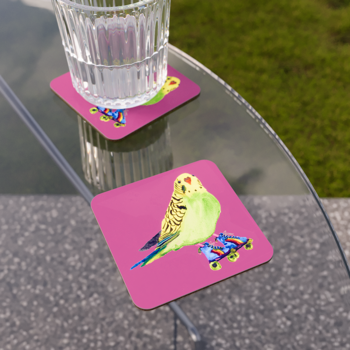 Budgie Coaster