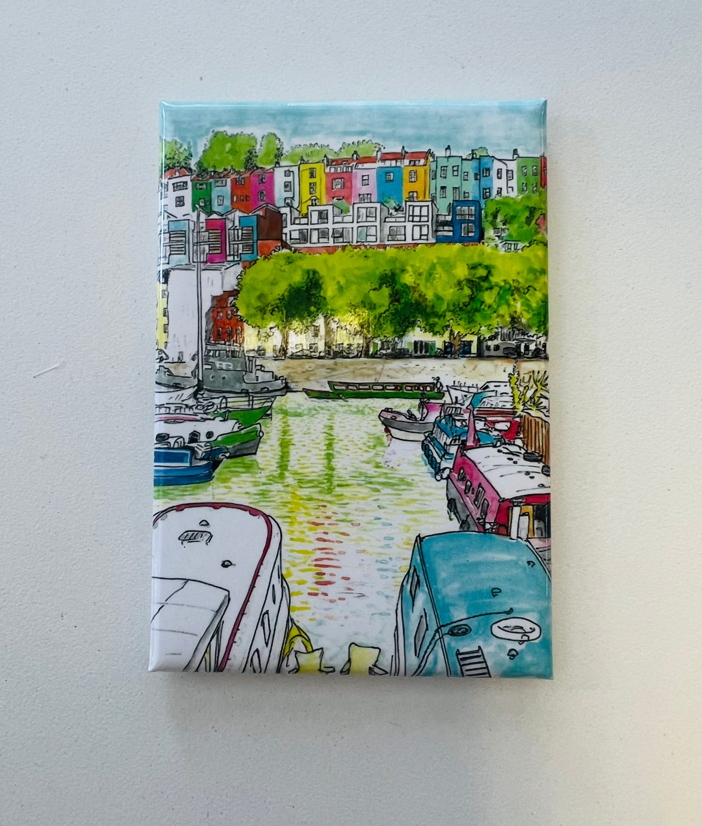 David Dryden Coloured Houses Magnet