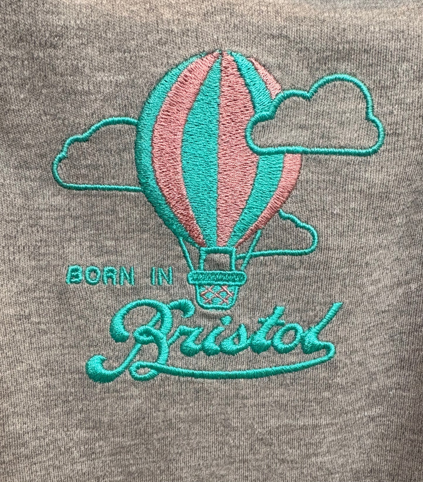 Born in Bristol Grey Hot Air Balloon Bodysuit (Copy)