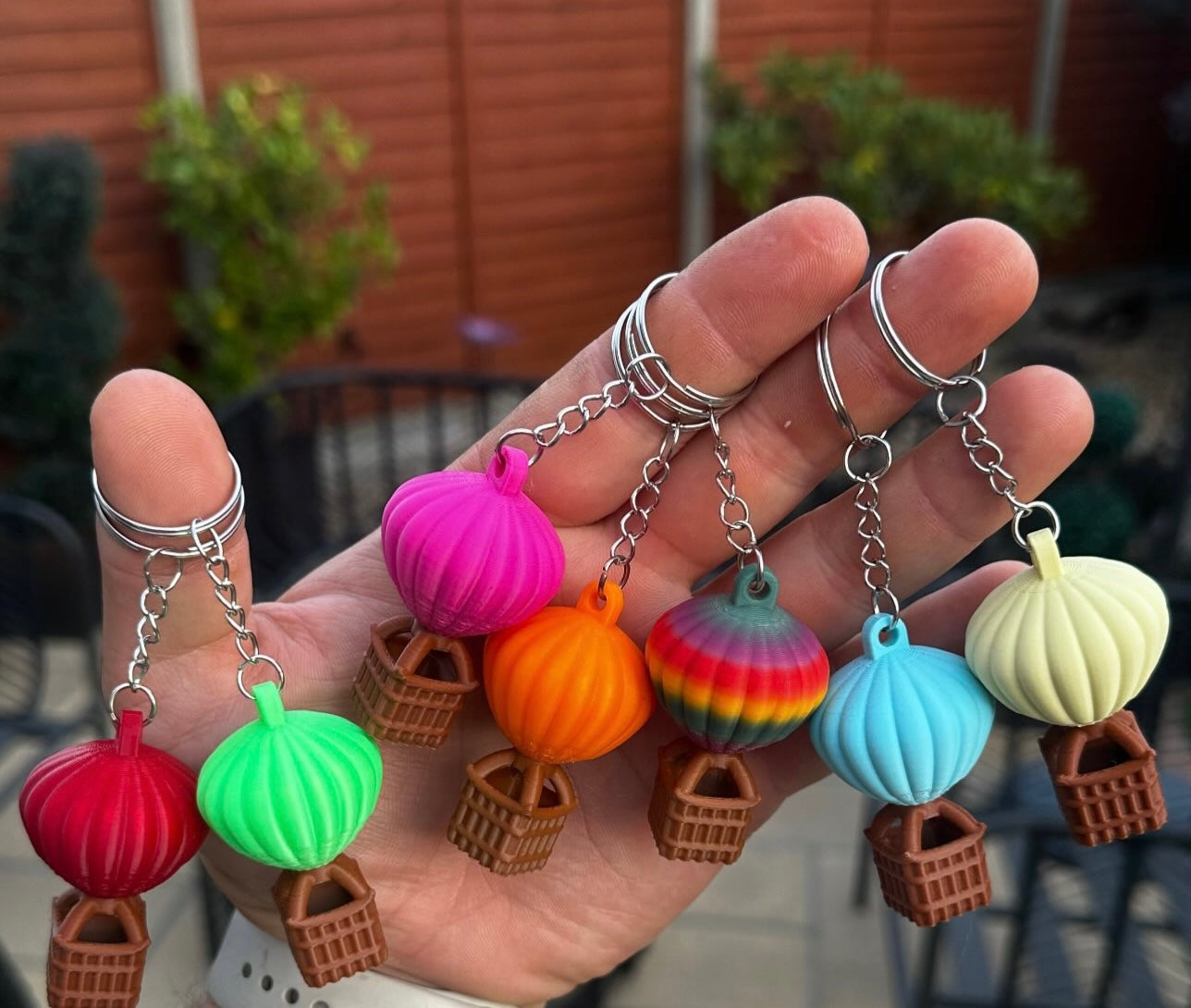 Bristol Hot Air Balloon Keyring – 3D Printed