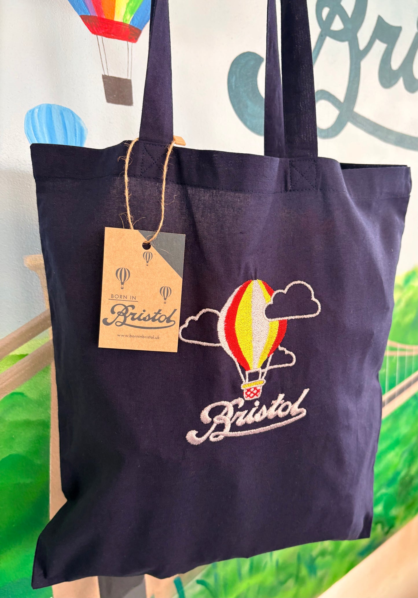 Bristol Balloon tote bag Navy
