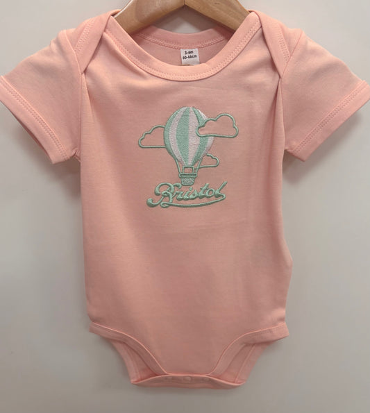 Bristol Baby Pink Hot Air Balloon Bodysuit