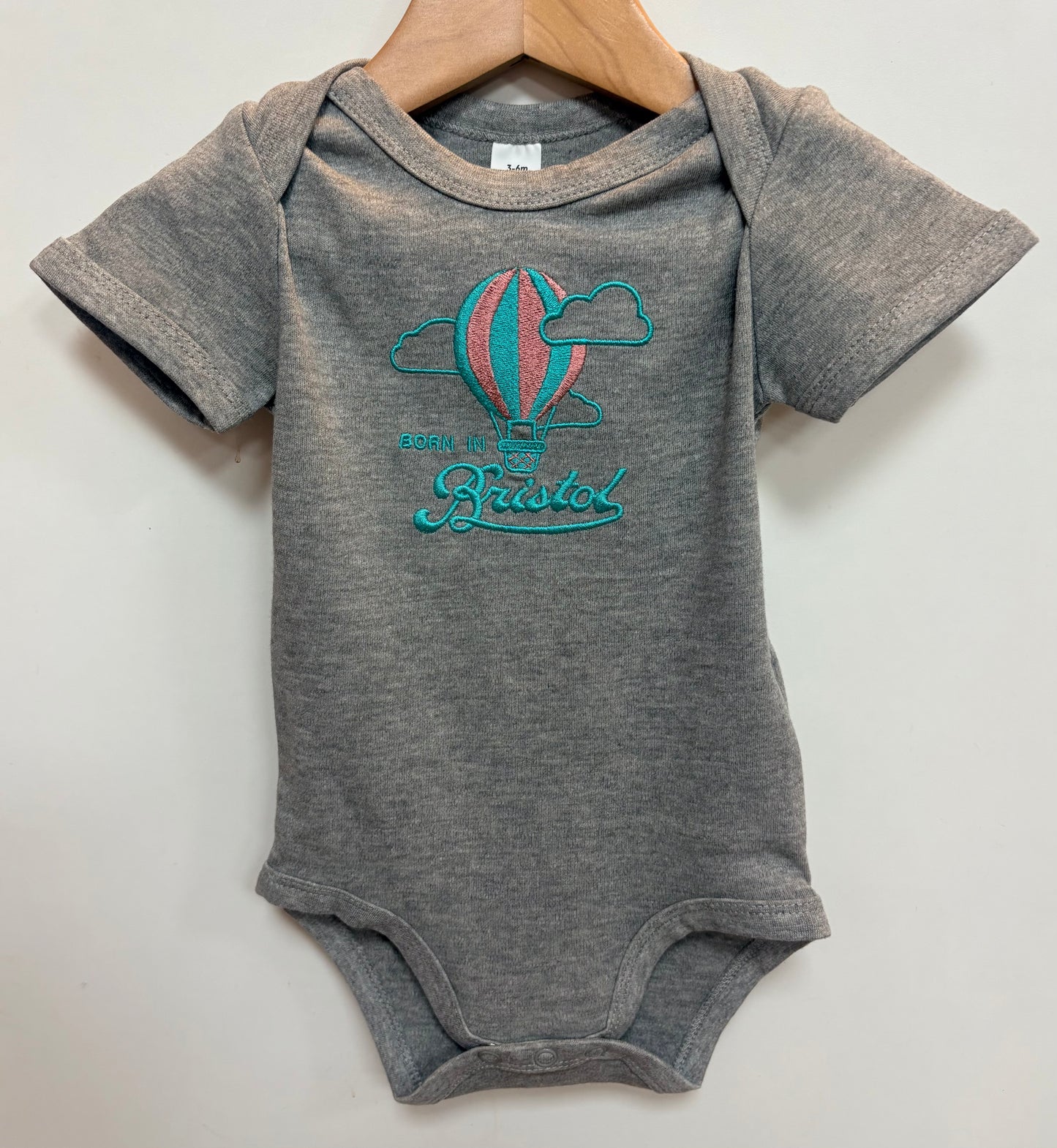 Born in Bristol Grey Hot Air Balloon Bodysuit (Copy)