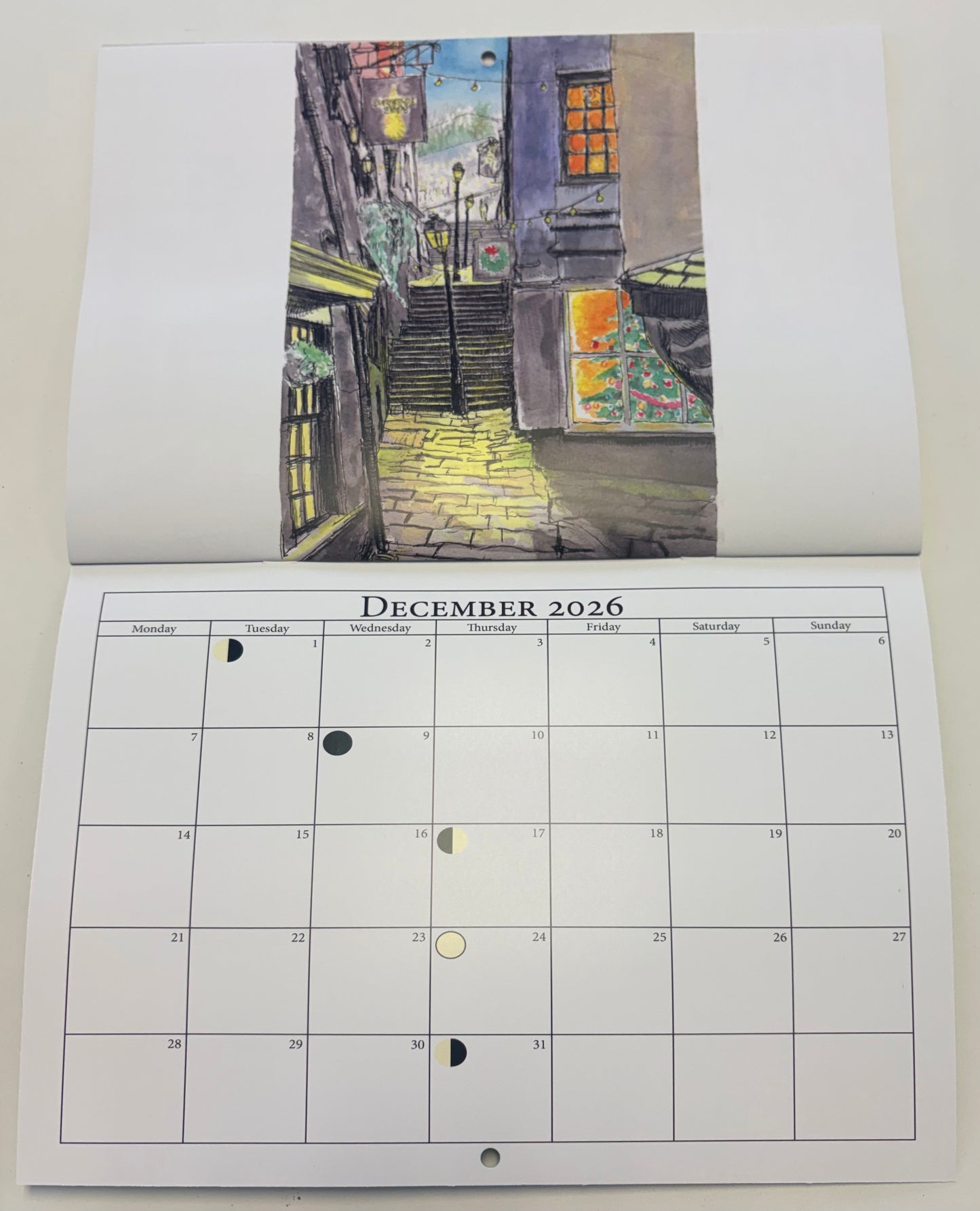 David Drydan A4 Bristol calendar 2026