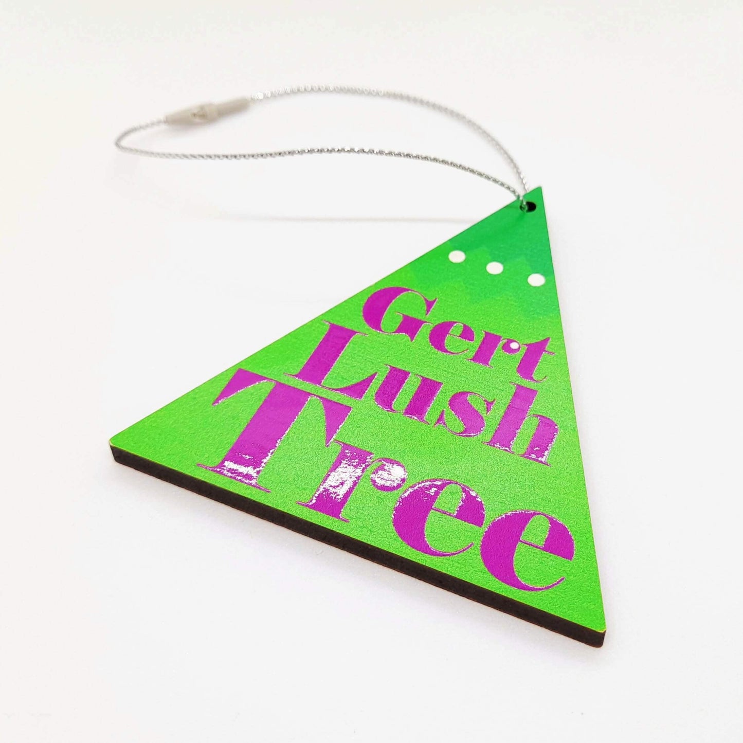 Bristolian Colourful Wooden Christmas Tree Decorations / Charms / Baubles