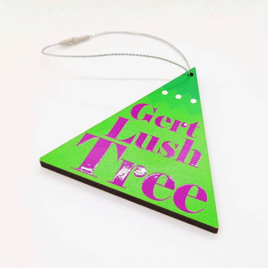 Bristolian Colourful Wooden Christmas Tree Decorations / Charms / Baubles