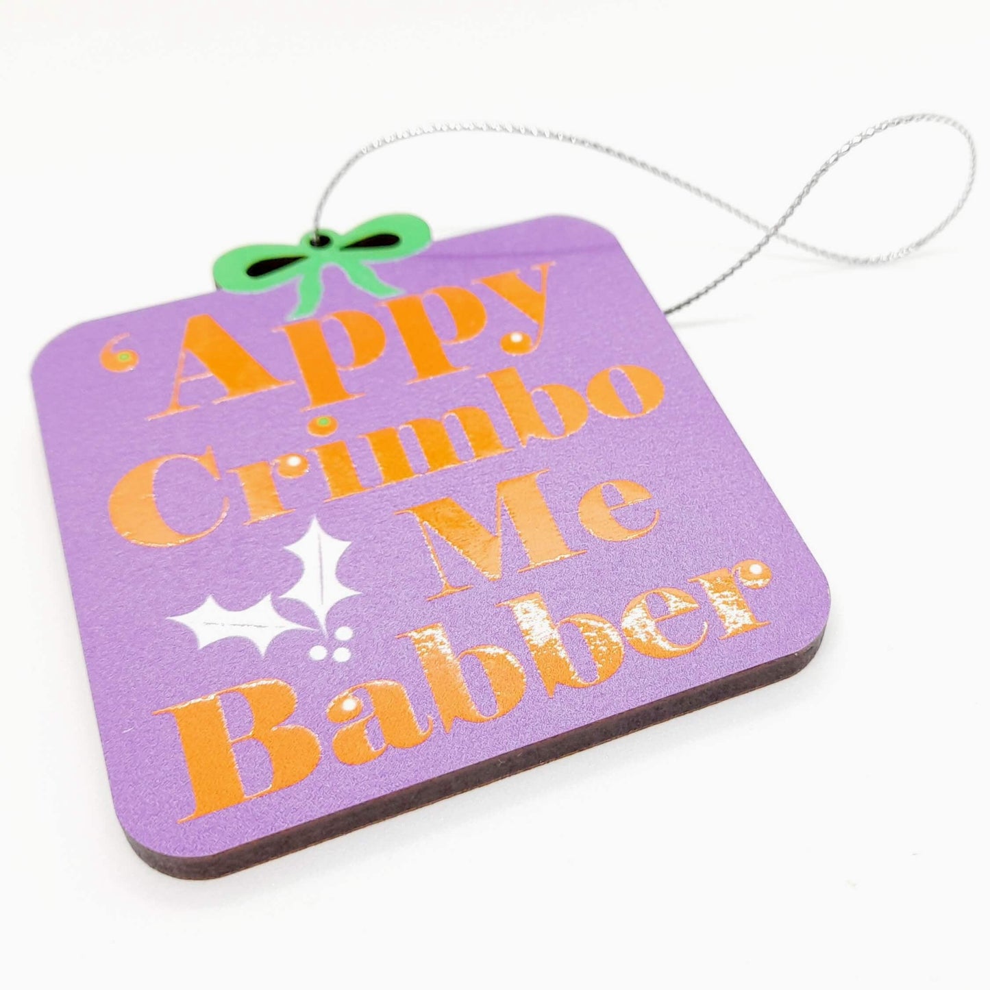 Bristolian Colourful Wooden Christmas Tree Decorations / Charms / Baubles