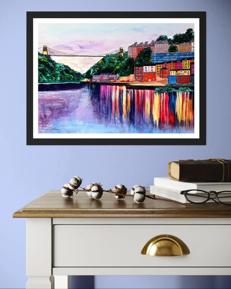 Hannah Stiles Clifton Suspension Bridge Art Print